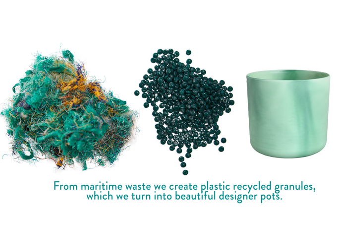 the ocean collection round 16cm pacific green